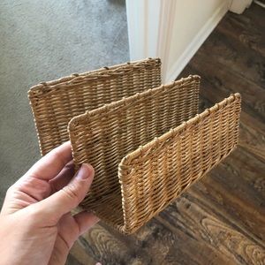 Wicker Letter Organizer